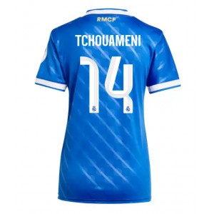 Fotbalové Dres Real Madrid Aurelien Tchouameni #14 Dámské Třetí Oblečení 2025-26 Krátký Rukáv